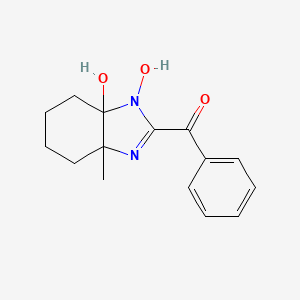 (3a-hydroxy-7a-methyl-3-oxido-3a,4,5,6,7,7a-hexahydro-1H-benzimidazol-2-yl)(phenyl)methanone