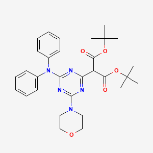 Di-tert-butyl [4-(diphenylamino)-6-(morpholin-4-yl)-1,3,5-triazin-2-yl]propanedioate