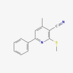 4-Methyl-2-(methylsulfanyl)-6-phenylpyridine-3-carbonitrile