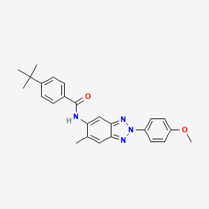 4-tert-butyl-N-[2-(4-methoxyphenyl)-6-methyl-2H-benzotriazol-5-yl]benzamide