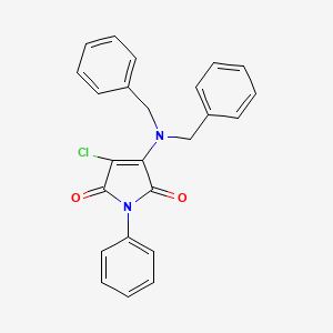 3-chloro-4-(dibenzylamino)-1-phenyl-1H-pyrrole-2,5-dione