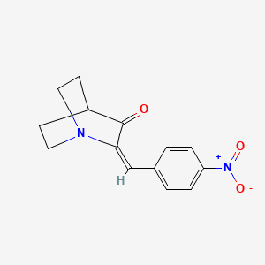 molecular formula C14H14N2O3 B15037690 2-(4-Nitrobenzylidene)quinuclidin-3-one CAS No. 79331-03-6