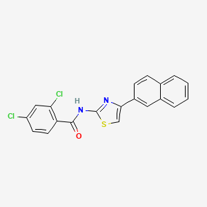 molecular formula C20H12Cl2N2OS B15037731 2,4-dichloro-N-[4-(naphthalen-2-yl)-1,3-thiazol-2-yl]benzamide 