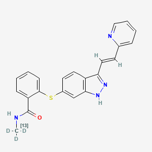 molecular formula C22H18N4OS B1503775 Axitinib-13CD3 
