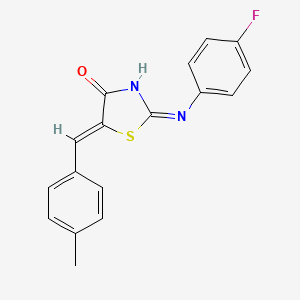 (5Z)-2-[(4-fluorophenyl)amino]-5-(4-methylbenzylidene)-1,3-thiazol-4(5H)-one