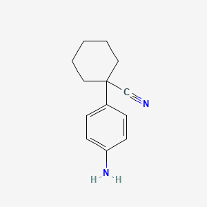 molecular formula C13H16N2 B1503776 1-(4-Aminophenyl)cyclohexanecarbonitrile 