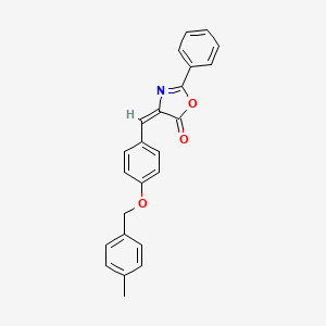 (4E)-4-{4-[(4-methylbenzyl)oxy]benzylidene}-2-phenyl-1,3-oxazol-5(4H)-one