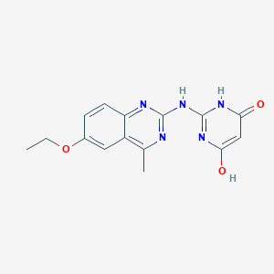 2-[(6-Ethoxy-4-methylquinazolin-2-yl)amino]pyrimidine-4,6-diol