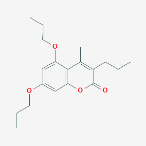 4-methyl-5,7-dipropoxy-3-propyl-2H-chromen-2-one