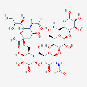 molecular formula C37H62N2O29 B1503783 alpha-Neu5Ac-(2->6)-beta-D-Gal-(1->4)-beta-D-GlcNAc-(1->3)-beta-D-Gal-(1->4)-D-Glc 