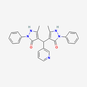 4,4'-(pyridin-3-ylmethanediyl)bis(3-methyl-1-phenyl-1H-pyrazol-5-ol)