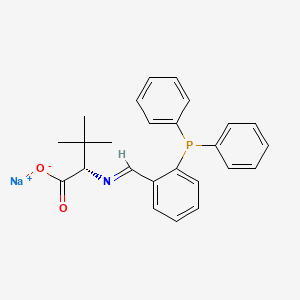 molecular formula C25H25NNaO2P B1503784 2-[(E)-{[2-(二苯基膦基)苯基]亚甲基}氨基]-3,3-二甲基丁酸钠 CAS No. 1067225-04-0