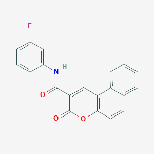 N-(3-fluorophenyl)-3-oxo-3H-benzo[f]chromene-2-carboxamide