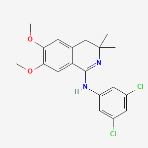 3,5-dichloro-N-[(1Z)-6,7-dimethoxy-3,3-dimethyl-3,4-dihydroisoquinolin-1(2H)-ylidene]aniline