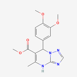 Methyl 7-(3,4-dimethoxyphenyl)-5-methyl-4H,7H-[1,2,4]triazolo[1,5-A]pyrimidine-6-carboxylate