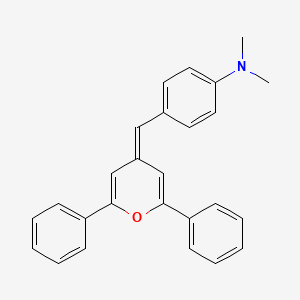 molecular formula C26H23NO B15037895 4-[(2,6-Diphenyl-4H-pyran-4-ylidene)methyl]-N,N-dimethylaniline 