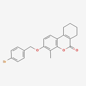 3-[(4-bromobenzyl)oxy]-4-methyl-7,8,9,10-tetrahydro-6H-benzo[c]chromen-6-one