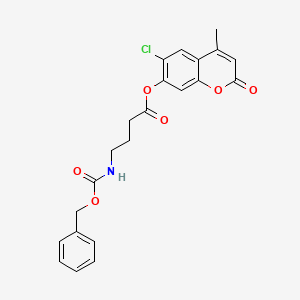 6-chloro-4-methyl-2-oxo-2H-chromen-7-yl 4-{[(benzyloxy)carbonyl]amino}butanoate