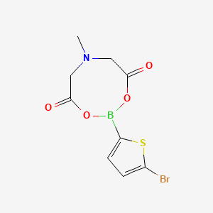 molecular formula C9H9BBrNO4S B1503795 2-(5-Bromothiophen-2-yl)-6-methyl-1,3,6,2-dioxazaborocane-4,8-dione CAS No. 943552-31-6