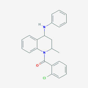 molecular formula C23H21ClN2O B15037961 (2-chlorophenyl)[2-methyl-4-(phenylamino)-3,4-dihydroquinolin-1(2H)-yl]methanone 