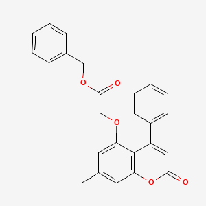 benzyl [(7-methyl-2-oxo-4-phenyl-2H-chromen-5-yl)oxy]acetate