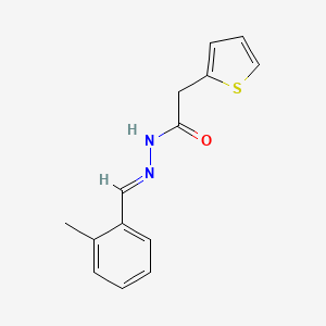 N'-[(E)-(2-methylphenyl)methylidene]-2-(thiophen-2-yl)acetohydrazide