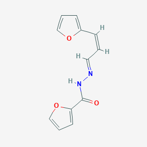 molecular formula C12H10N2O3 B15038038 N'-[(1E,2Z)-3-(furan-2-yl)prop-2-en-1-ylidene]furan-2-carbohydrazide 