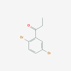 molecular formula C9H8Br2O B1503815 1-(2,5-Dibromophenyl)propan-1-one 