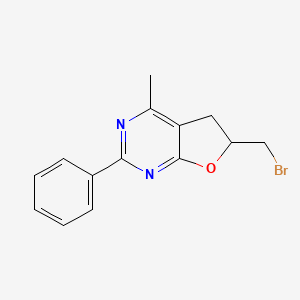 6-(Bromomethyl)-4-methyl-2-phenyl-5,6-dihydrofuro[2,3-d]pyrimidine