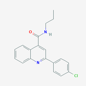 2-(4-chlorophenyl)-N-propylquinoline-4-carboxamide