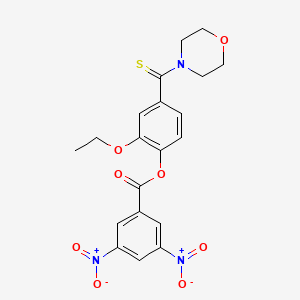 2-Ethoxy-4-(morpholin-4-ylcarbonothioyl)phenyl 3,5-dinitrobenzoate