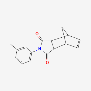 molecular formula C16H15NO2 B15038248 2-(3-methylphenyl)-3a,4,7,7a-tetrahydro-1H-4,7-methanoisoindole-1,3(2H)-dione 