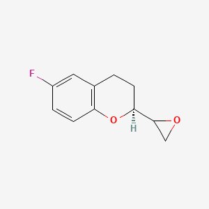 molecular formula C11H11FO2 B1503826 (2S)-6-Fluoro-2-(oxiran-2-YL)chromane CAS No. 129050-29-9