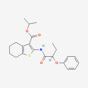 Propan-2-yl 2-[(2-phenoxybutanoyl)amino]-4,5,6,7-tetrahydro-1-benzothiophene-3-carboxylate