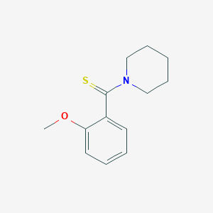 molecular formula C13H17NOS B15038301 (2-Methoxyphenyl)(piperidin-1-yl)methanethione CAS No. 57954-38-8