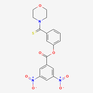 3-(Morpholin-4-ylcarbonothioyl)phenyl 3,5-dinitrobenzoate