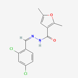 N'-[(Z)-(2,4-dichlorophenyl)methylidene]-2,5-dimethylfuran-3-carbohydrazide