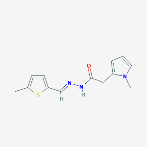 2-(1-methyl-1H-pyrrol-2-yl)-N'-[(E)-(5-methyl-2-thienyl)methylidene]acetohydrazide