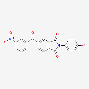 2-(4-Fluorophenyl)-5-(3-nitrobenzoyl)isoindole-1,3-dione