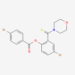 4-Bromo-2-(morpholin-4-ylcarbonothioyl)phenyl 4-bromobenzoate