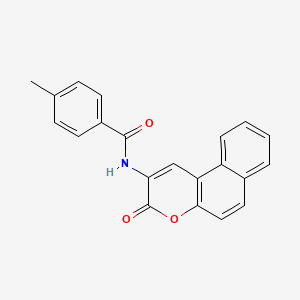 4-Methyl-N-{3-oxo-3H-benzo[F]chromen-2-YL}benzamide