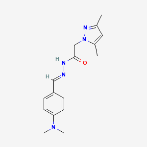 N'-{(E)-[4-(dimethylamino)phenyl]methylidene}-2-(3,5-dimethyl-1H-pyrazol-1-yl)acetohydrazide