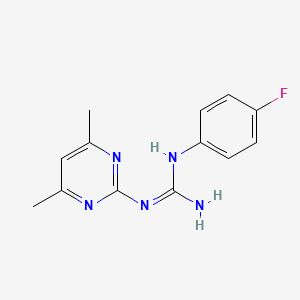 N-(4,6-dimethyl-2-pyrimidinyl)-N'-(4-fluorophenyl)guanidine