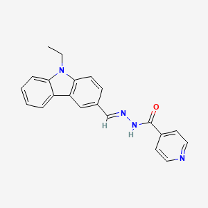 N'-[(E)-(9-ethyl-9H-carbazol-3-yl)methylidene]pyridine-4-carbohydrazide