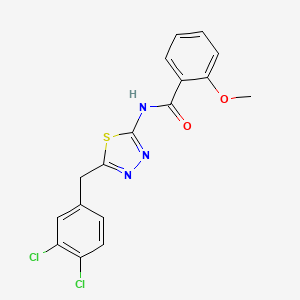 N-[5-(3,4-dichlorobenzyl)-1,3,4-thiadiazol-2-yl]-2-methoxybenzamide