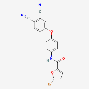 5-bromo-N-[4-(3,4-dicyanophenoxy)phenyl]furan-2-carboxamide