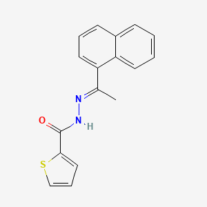 N'-[(1E)-1-(naphthalen-1-yl)ethylidene]thiophene-2-carbohydrazide