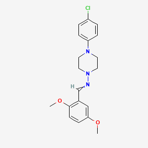 N-[4-(4-chlorophenyl)piperazin-1-yl]-1-(2,5-dimethoxyphenyl)methanimine