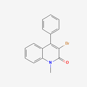 molecular formula C16H12BrNO B1503892 3-Bromo-1-methyl-4-phenyl-1H-2-quinolinone CAS No. 852203-12-4