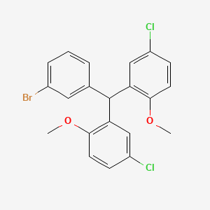 2-((3-Bromophenyl)(5-chloro-2-methoxyphenyl)methyl)-4-chloro-1-methoxybenzene